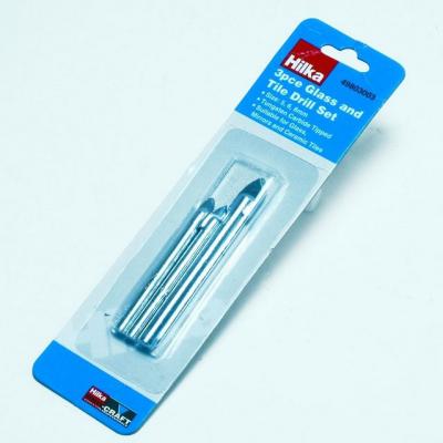 Hilka 3Pc Glass &amp;Tile Drill Set