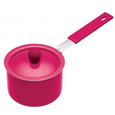 Colourworks Mini Non-Stick Pink Saucepans with Soft Grip Handle - 10cm