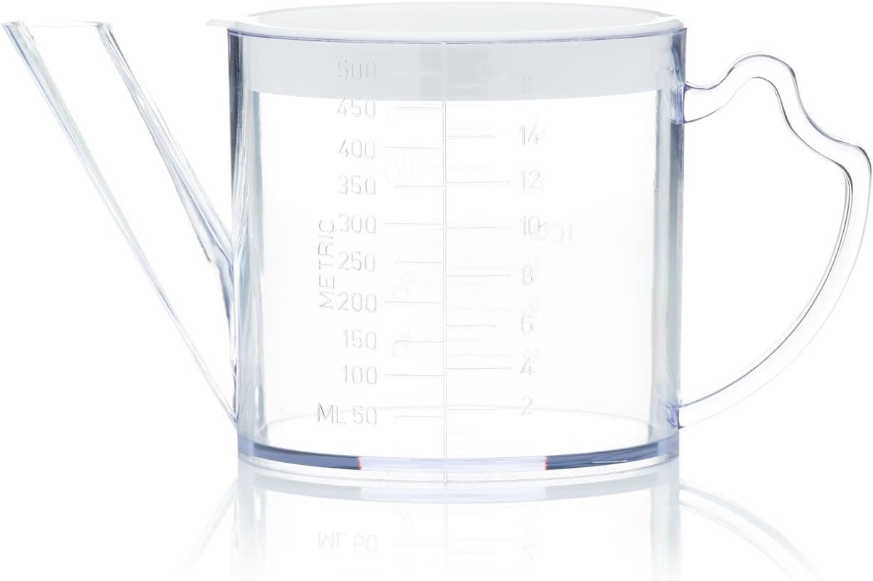 Kitchen Craft Glass Combined Gravy Fat Separator and Measuring Jug With Filter Clear 500ml KCGRAVY