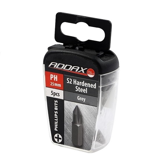 Addax Number Three Philips Driver Bit S2 Hardened Steel Grey 25mm 10Pk T2008/3117 Addax Number Three Philips Driver Bit S2 Hardened Steel Grey 25mm 10Pk T2008/3117