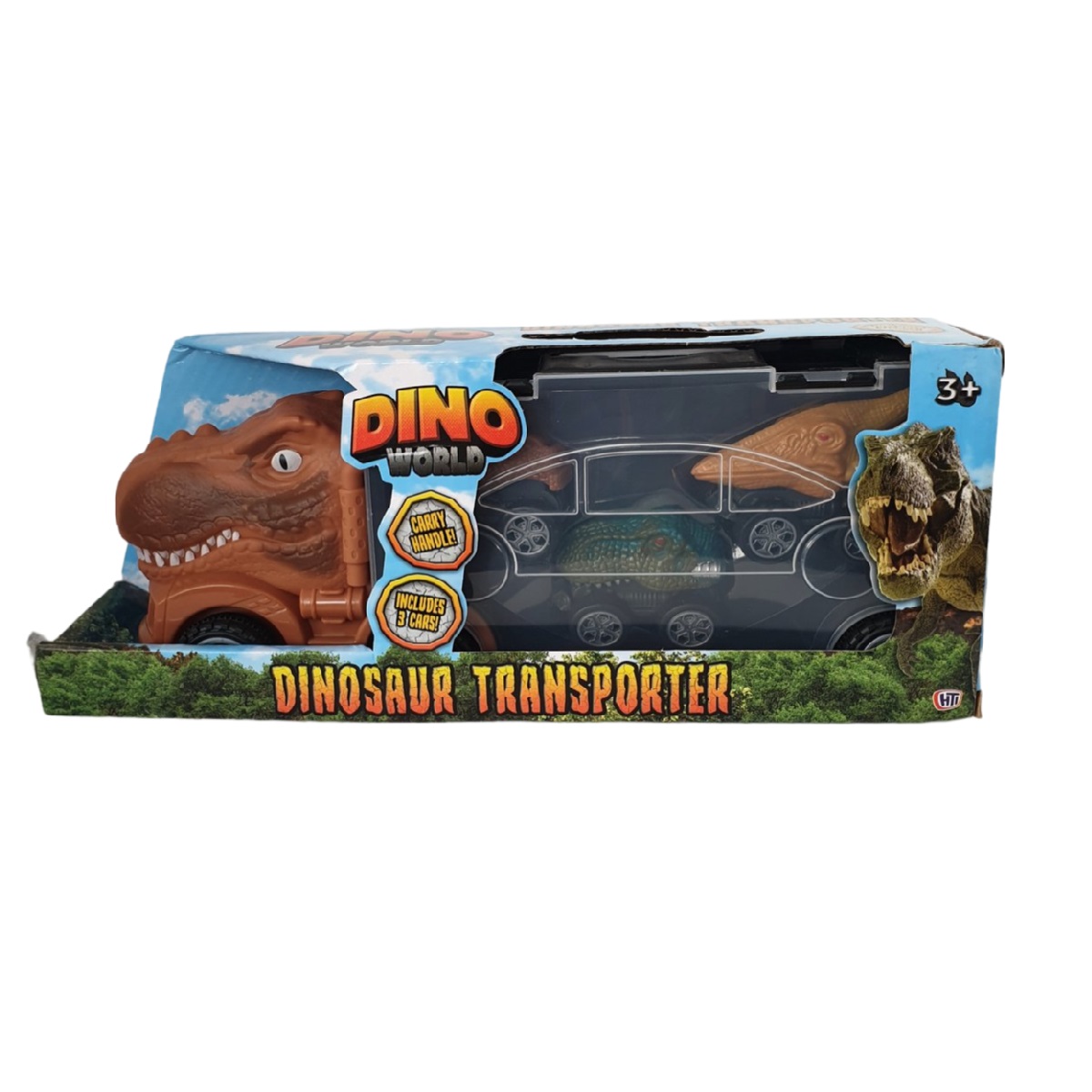 HTI Dino World T-Rex Transporter Orange 1376432