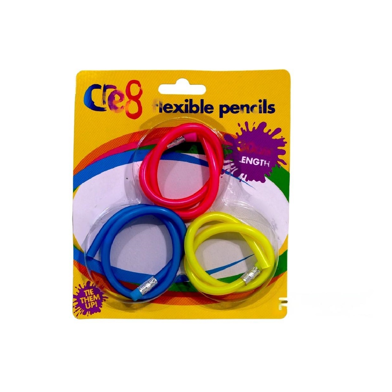 Cre8 Flexible Pencils Assorted 30cm Pack of 3 P2480 Cre8 Flexible Pencils Assorted 30cm Pack of 3 P2480