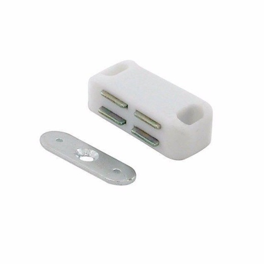 Magnetic Catches White Pack of 2 1222 | Value Packs Magnetic Catches White Pack of 2 1222 | Value Packs