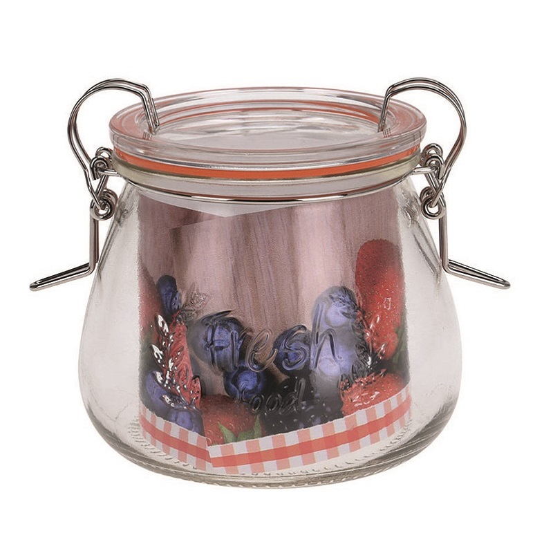 Excellent Houseware Storage Jar Glass 400ml 13.53oz 023237 Excellent Houseware Storage Jar Glass 400ml 13.53oz 023237