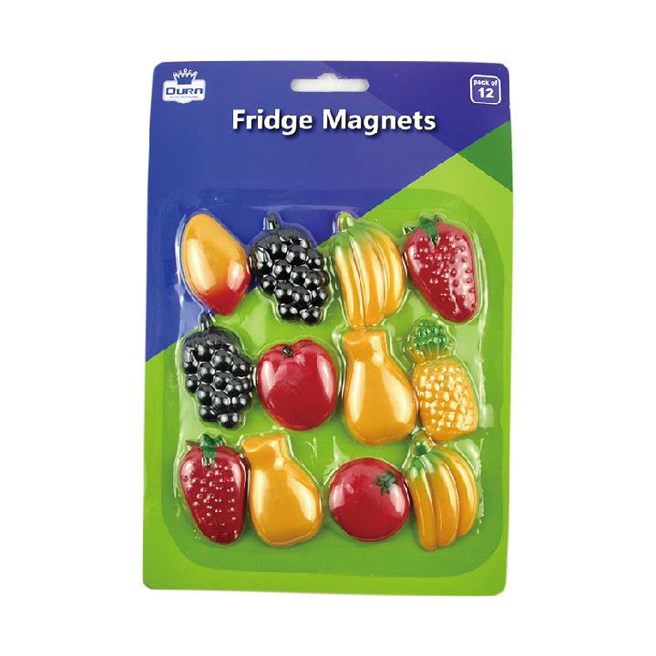 Dura Fridge Fruit Magnets Assorted Pack of 12 DI036 Dura Fridge Fruit Magnets Assorted Pack of 12 DI036