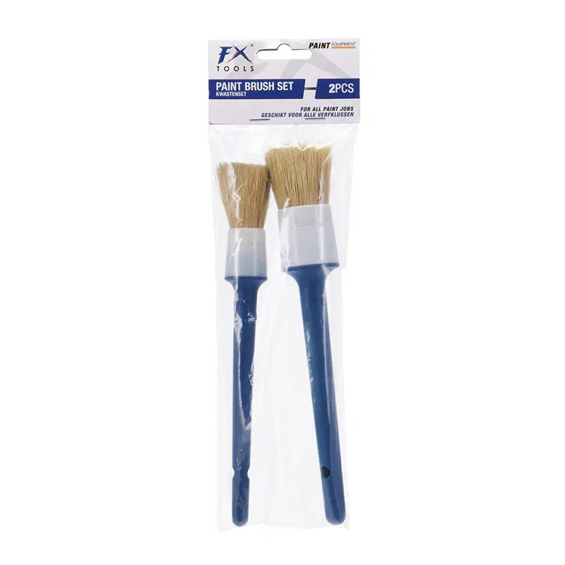 FX Tools Paint Brush Set Blue Pack of 2 083196 FX Tools Paint Brush Set Blue Pack of 2 083196