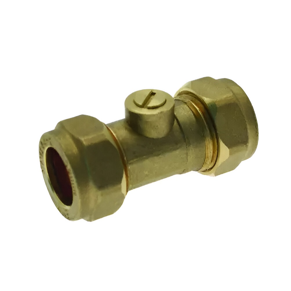 Embrass Peerless Isolating Valve Brass 22mm