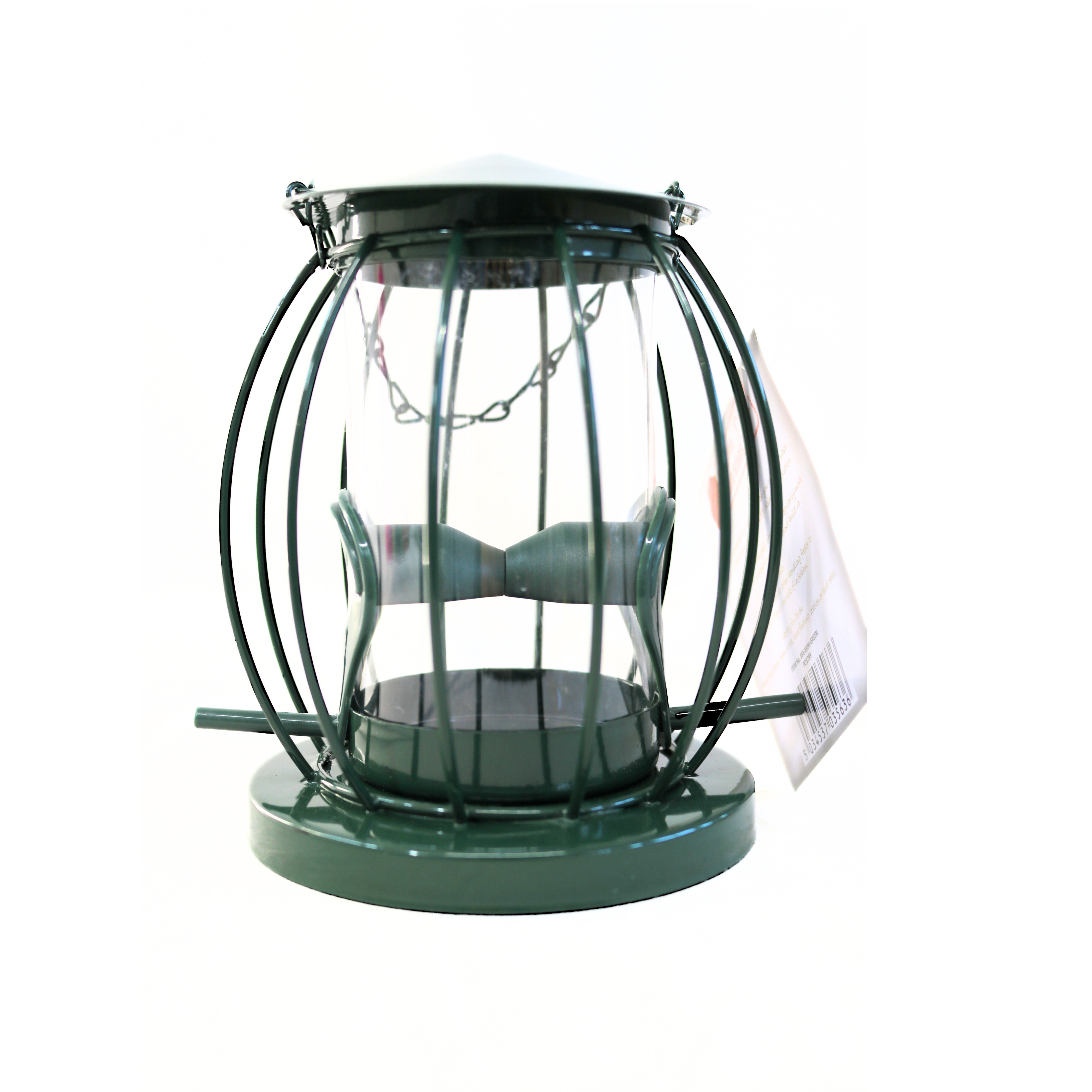 Mini Seed Lantern Feeder Green PO3799 | Easy to Fill | Made from Substantial and Durable Materials | Attracts Birds All Year Round