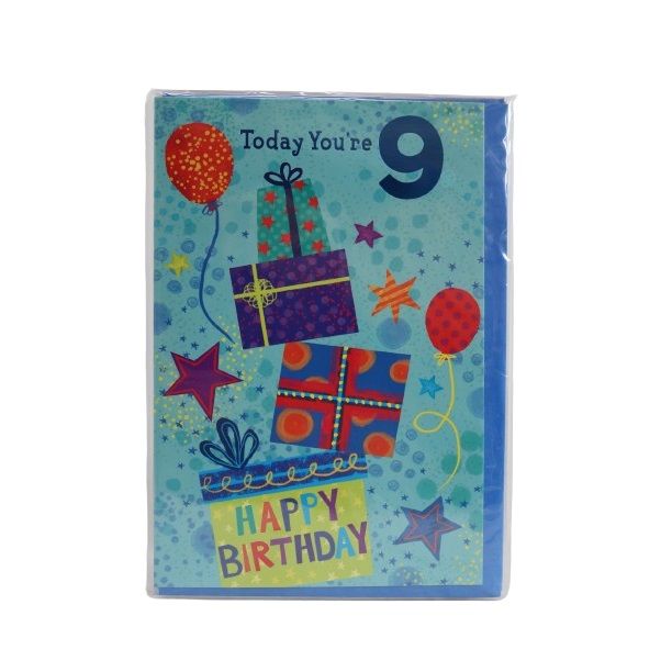 Simon Elvin 9th Birthday Wishes Greeting Cards for Boy Pack of 6 SE31610 Simon Elvin 9th Birthday Wishes Greeting Cards for Boy Pack of 6 SE31610