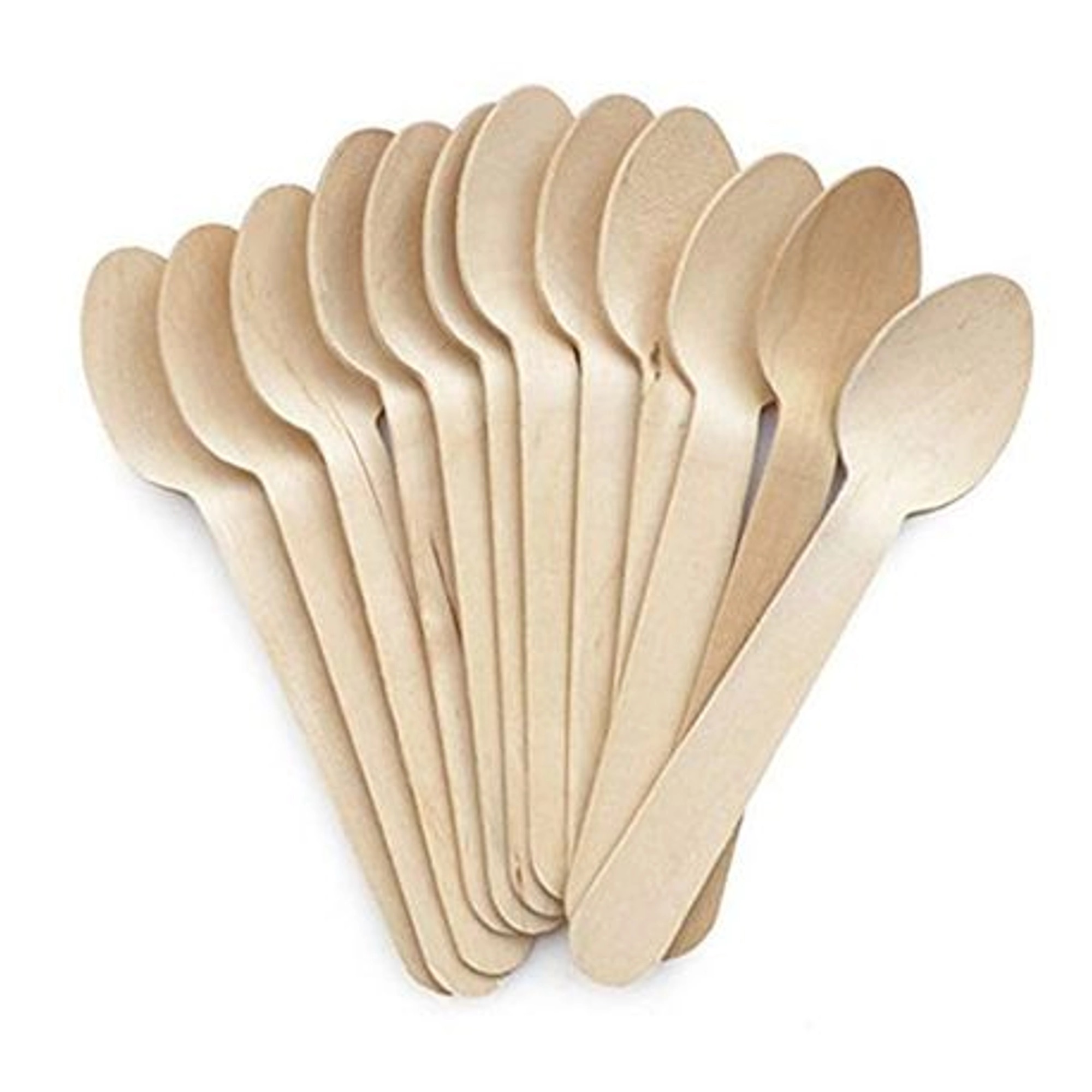 Natural Birchwood Spoon Set Pack of 30 090192 Natural Birchwood Spoon Set Pack of 30 090192