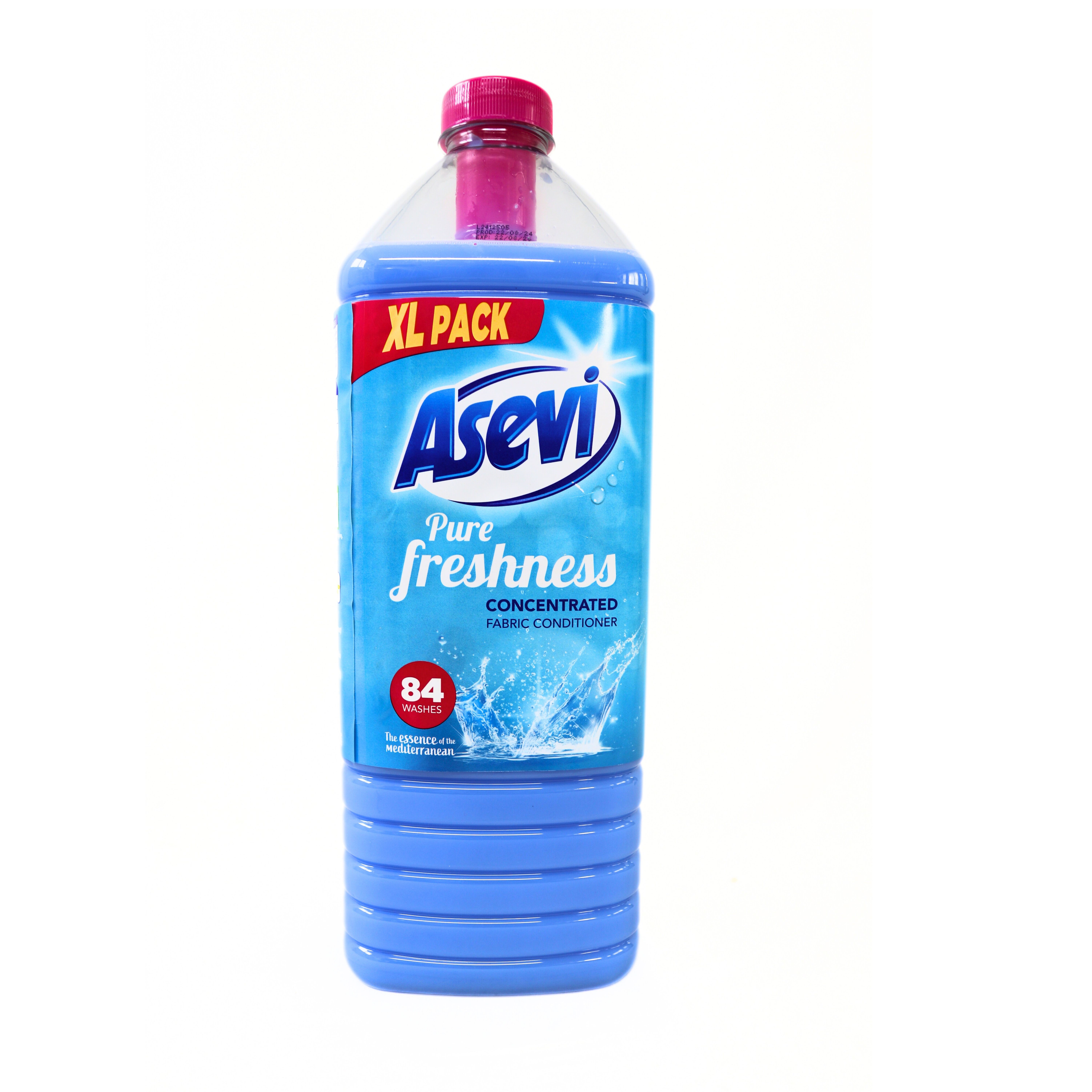 Asevi Pure Freshness Fabric Conditioner Blue XL 1932ml 84W 4870 | Concentrated Fabric Conditioner | Essence of the Mediterranean