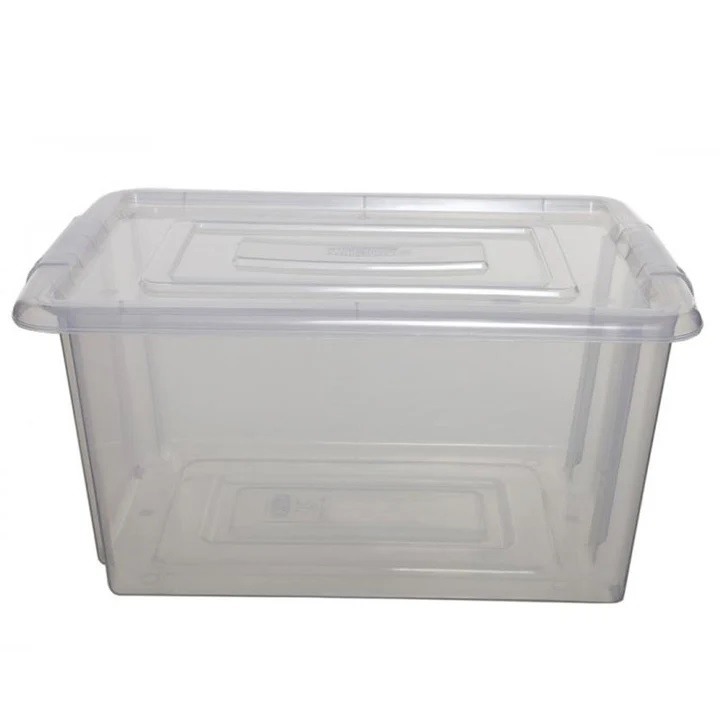 Whitefurze Stackand Store Storage Box Clear Large 28cm x 39cm x 58cm S01L800 | Without Lid Whitefurze Stackand Store Storage Box Clear Large 28cm x 39cm x 58cm S01L800 | Without Lid