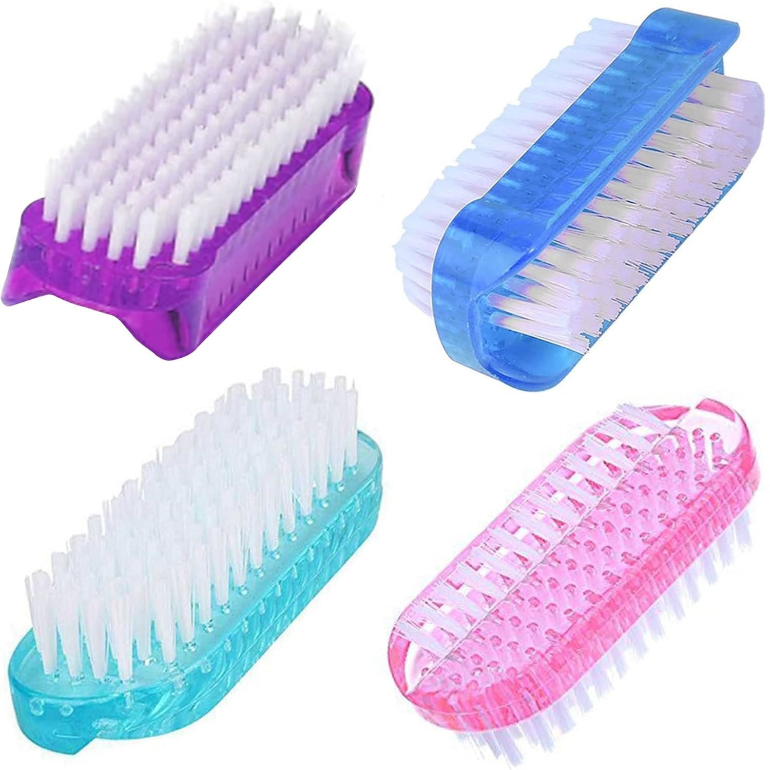 Elliott Grip Plastic Double Sided Nail Brush Assorted Colour EL6167