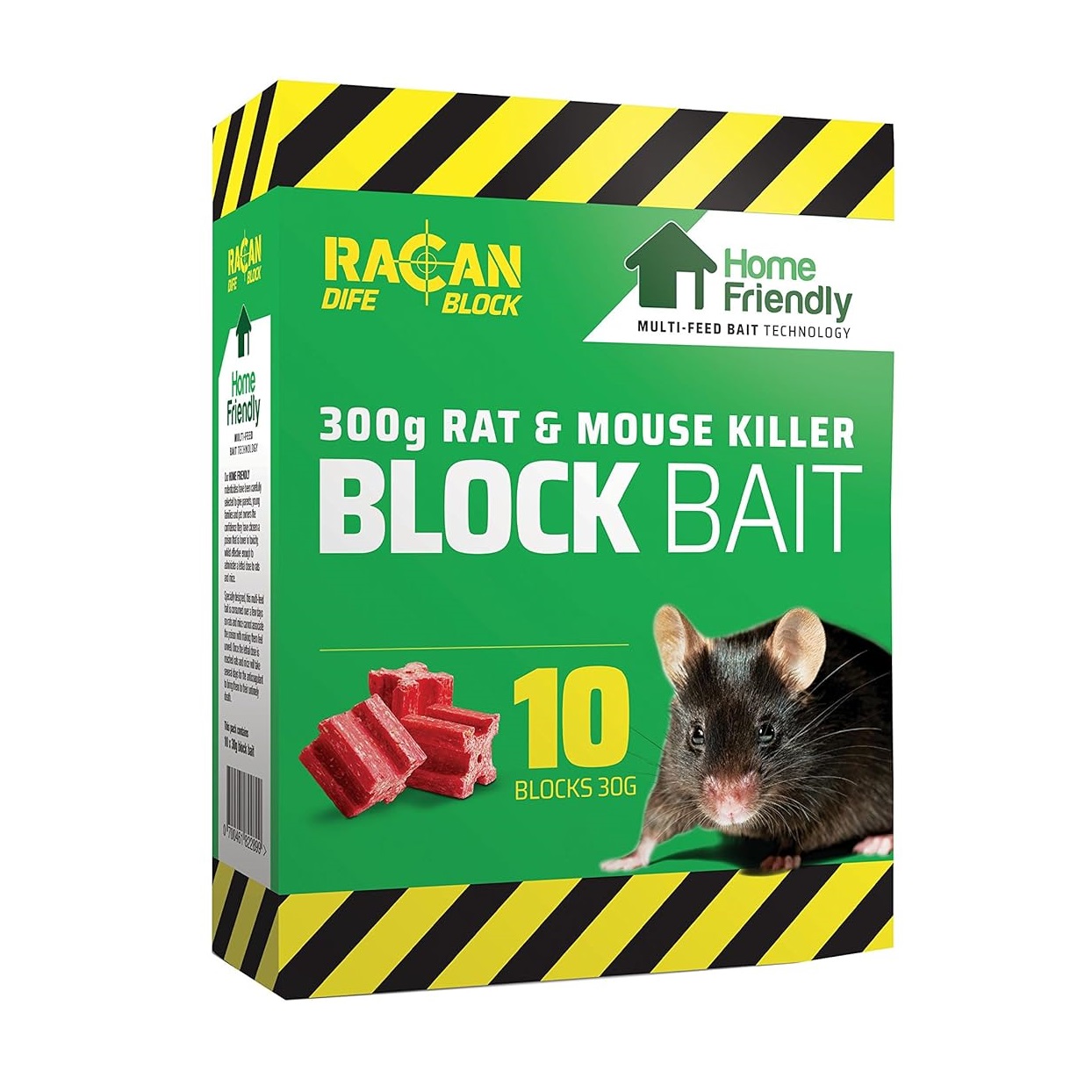 Racan Rat and Mouse Killer Block Bait Red 10 x 30g BL0040418 Racan Rat and Mouse Killer Block Bait Red 10 x 30g BL0040418