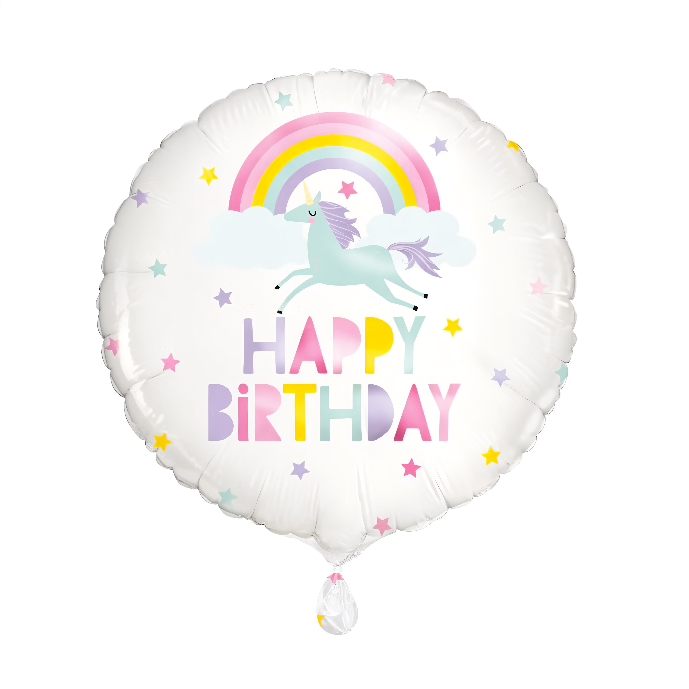 Unique Party Happy Birthday Rainbow Unicorn Happy Birthday Foil Helium Balloon Multicolour 18-Inch 53847 Unique Party Happy Birthday Rainbow Unicorn Happy Birthday Foil Helium Balloon Multicolour 18-Inch 53847