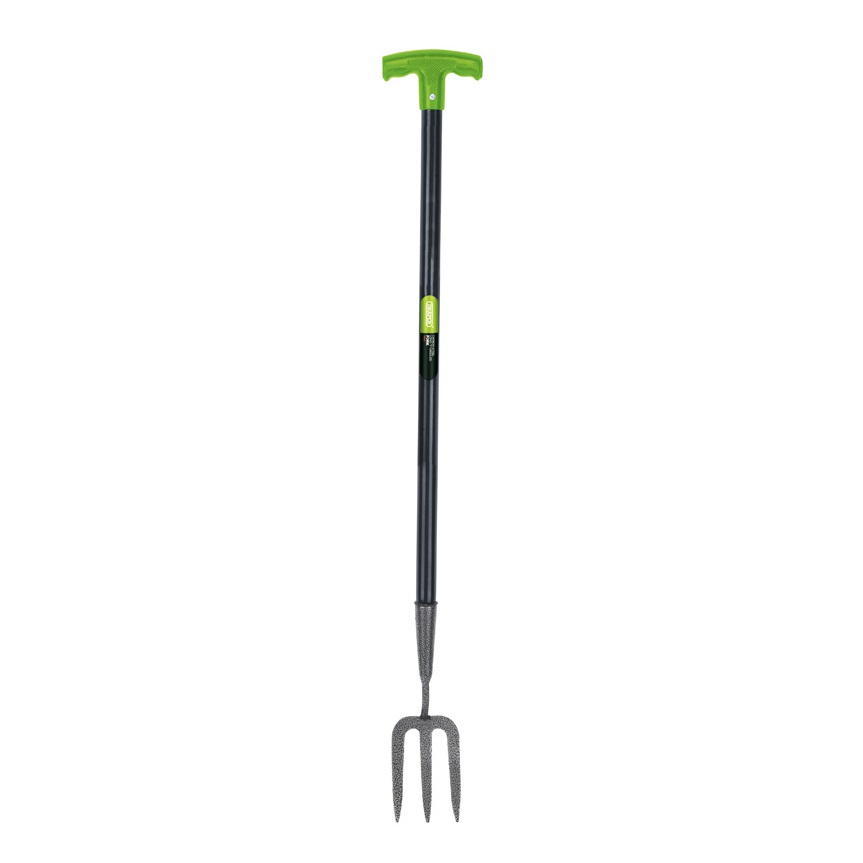 Draper Carbon Steel T Shape Handle Gardening Work Hand Fork Black and Green 88804 Draper Carbon Steel T Shape Handle Gardening Work Hand Fork Black and Green 88804