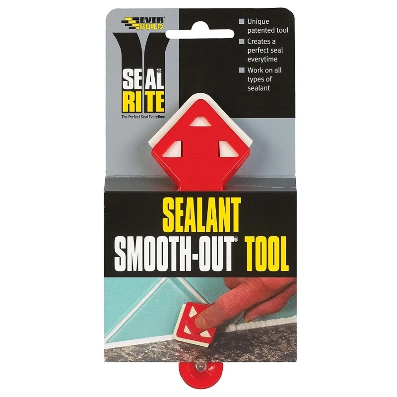 Everbuild Sealant Smooth Out Tool Red EVBSMOOTHOUT | Unique Patented Tool | Creates a Perfect Seal Everytime | Works on all Types of Sealant Everbuild Sealant Smooth Out Tool Red EVBSMOOTHOUT | Unique Patented Tool | Creates a Perfect Seal Everytime | Works on all Types of Sealant