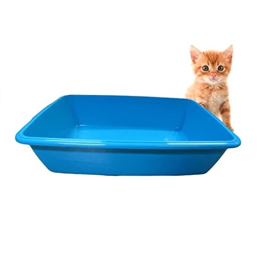 Whitefurze Plastic Cat Litter Tray Assorted Colours 46cm Pack of 1 P0303 | Durable and Lightweight | Open-Top Design for Easy Cleaning Whitefurze Plastic Cat Litter Tray Assorted Colours 46cm Pack of 1 P0303 | Durable and Lightweight | Open-Top Design for Easy Cleaning