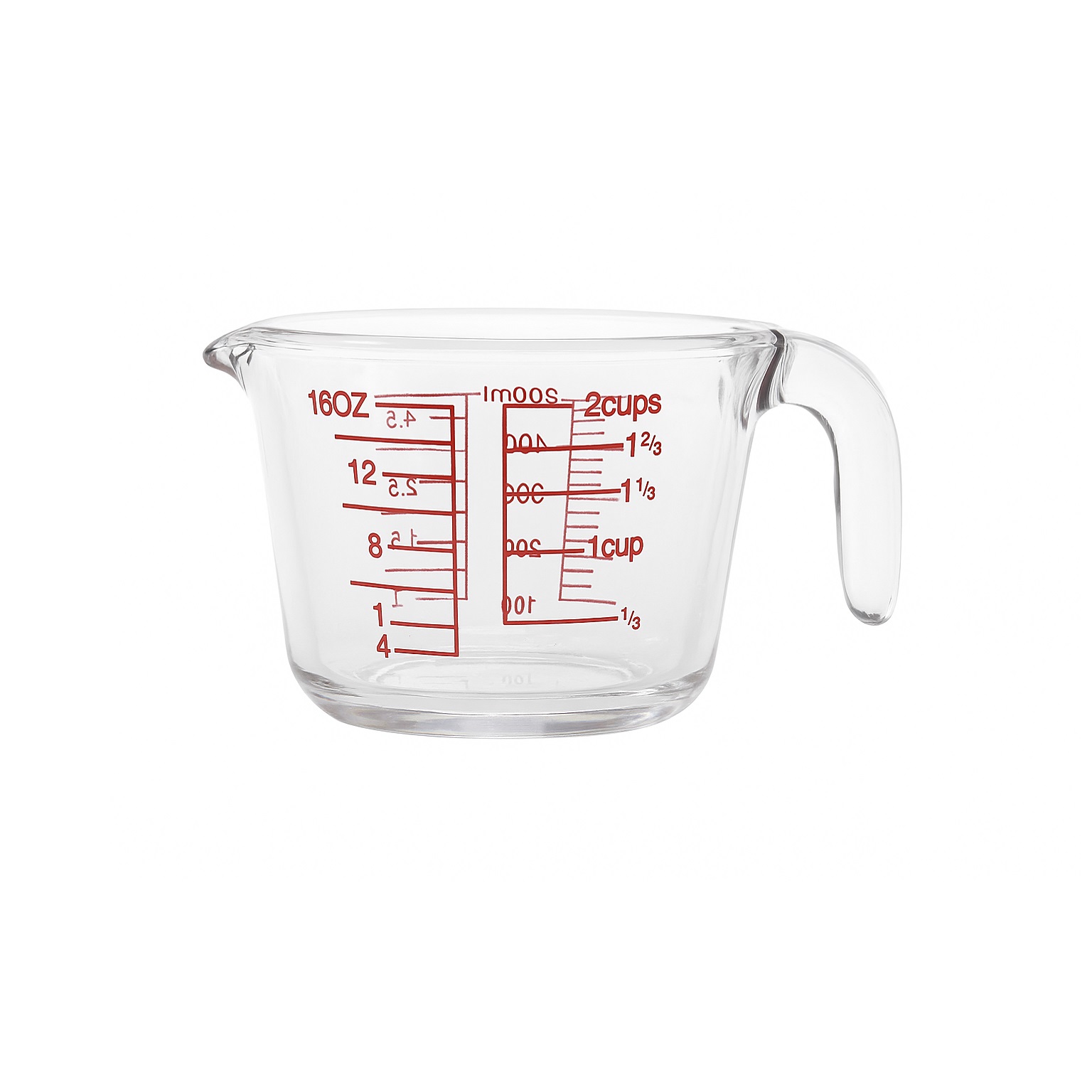 Glass Measure Jug Clear 500ml AS101