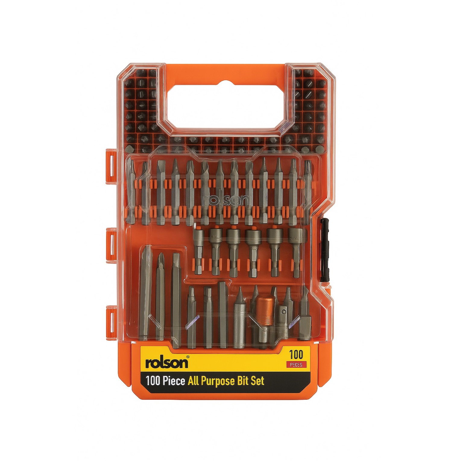 Rolson All Purpose Bit Set Grey Pack of 100 30249 Rolson All Purpose Bit Set Grey Pack of 100 30249