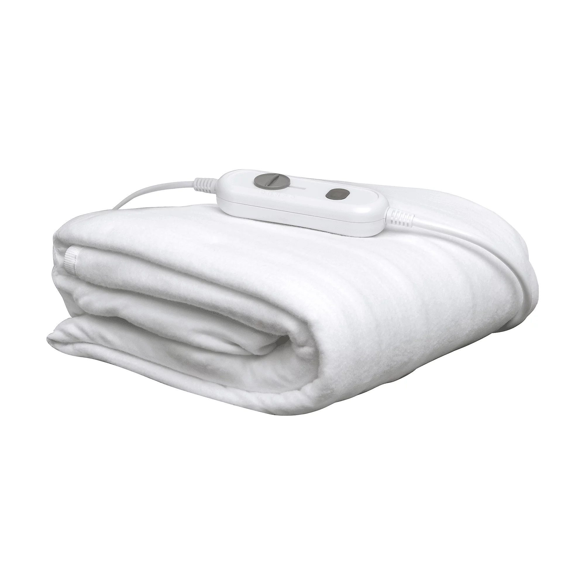 Daewoo Double Electric Heated Blanket White 120cm x 135cm HEA1909 | 3 Heat Settings | Easy Fit Straps | Machine and Hand Washable | Overheat Protection | Detachable Controller
