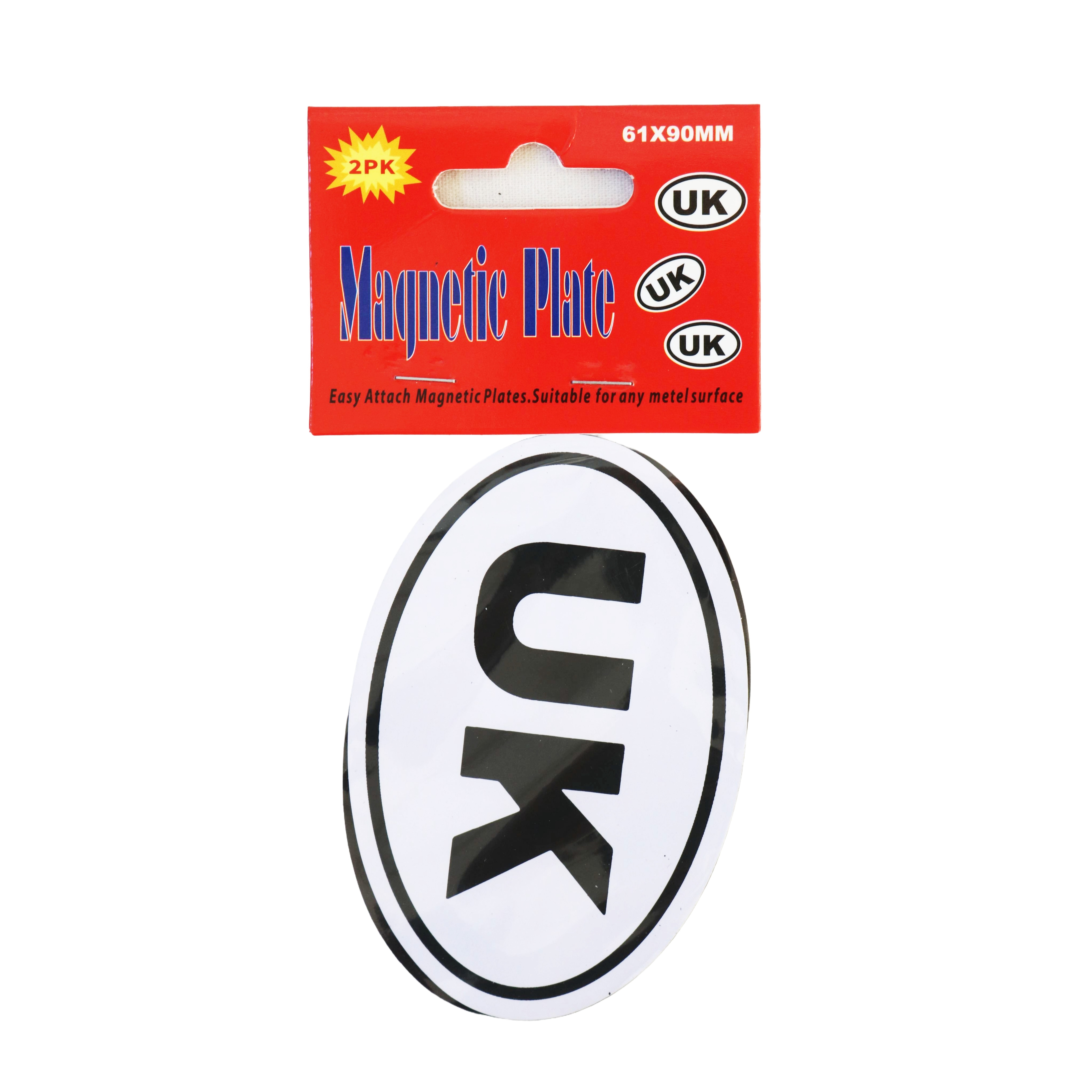 JL Supplies Ltd UK Magnetic Plate White 61mm x 90mm Pack of 2 6062UK | Easy to Attach | Suitable for any Metal Surface