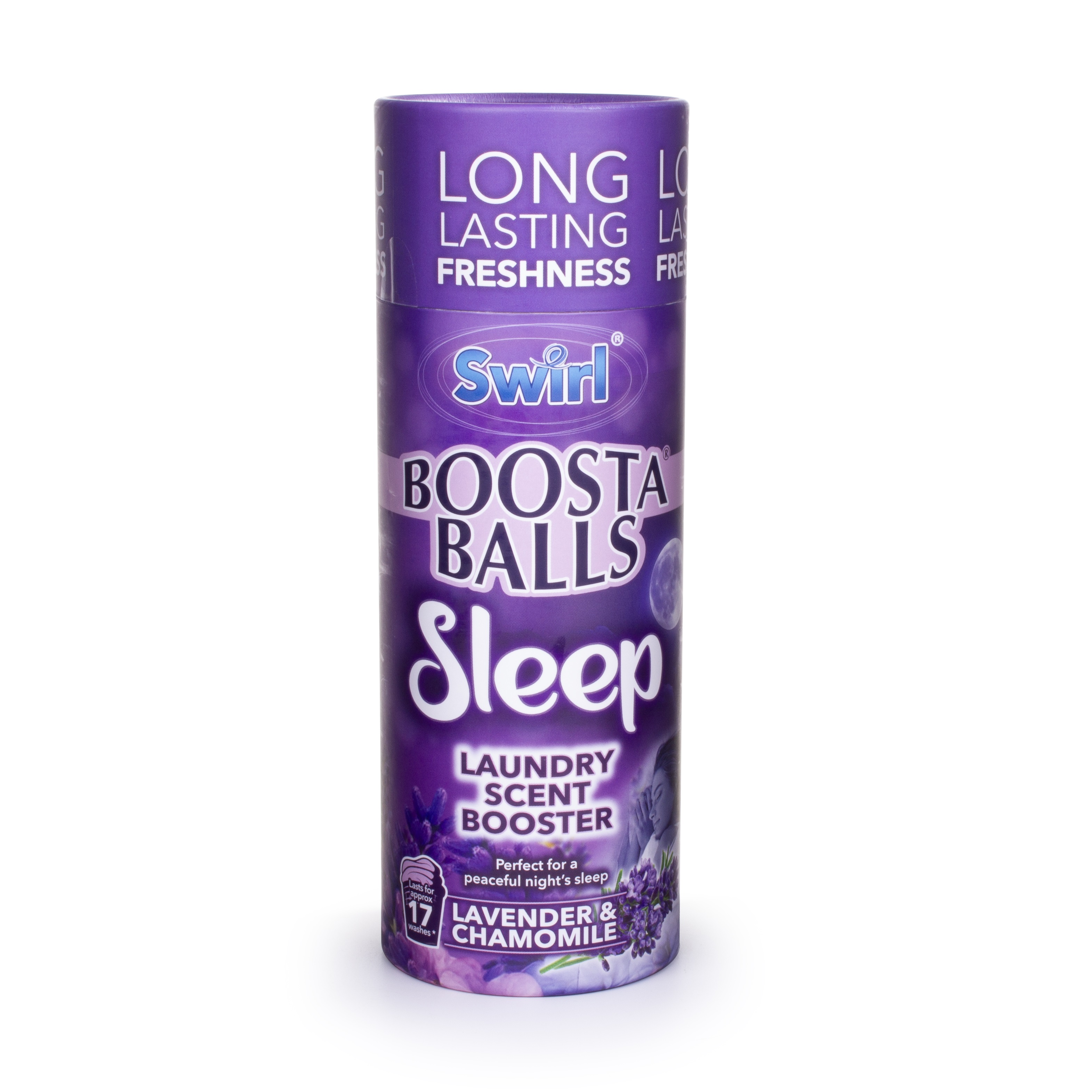 151 Swirl Sleep Boosta Balls Purple 230g SW1062 | Lavender and Chamomile | Laundry Scent Booster | Long Lasting Freshness | A Peaceful Night Sleep | Lasts for 17 Washes | For Bedding and Towels | Safe for Colours and All Washable Fabrics