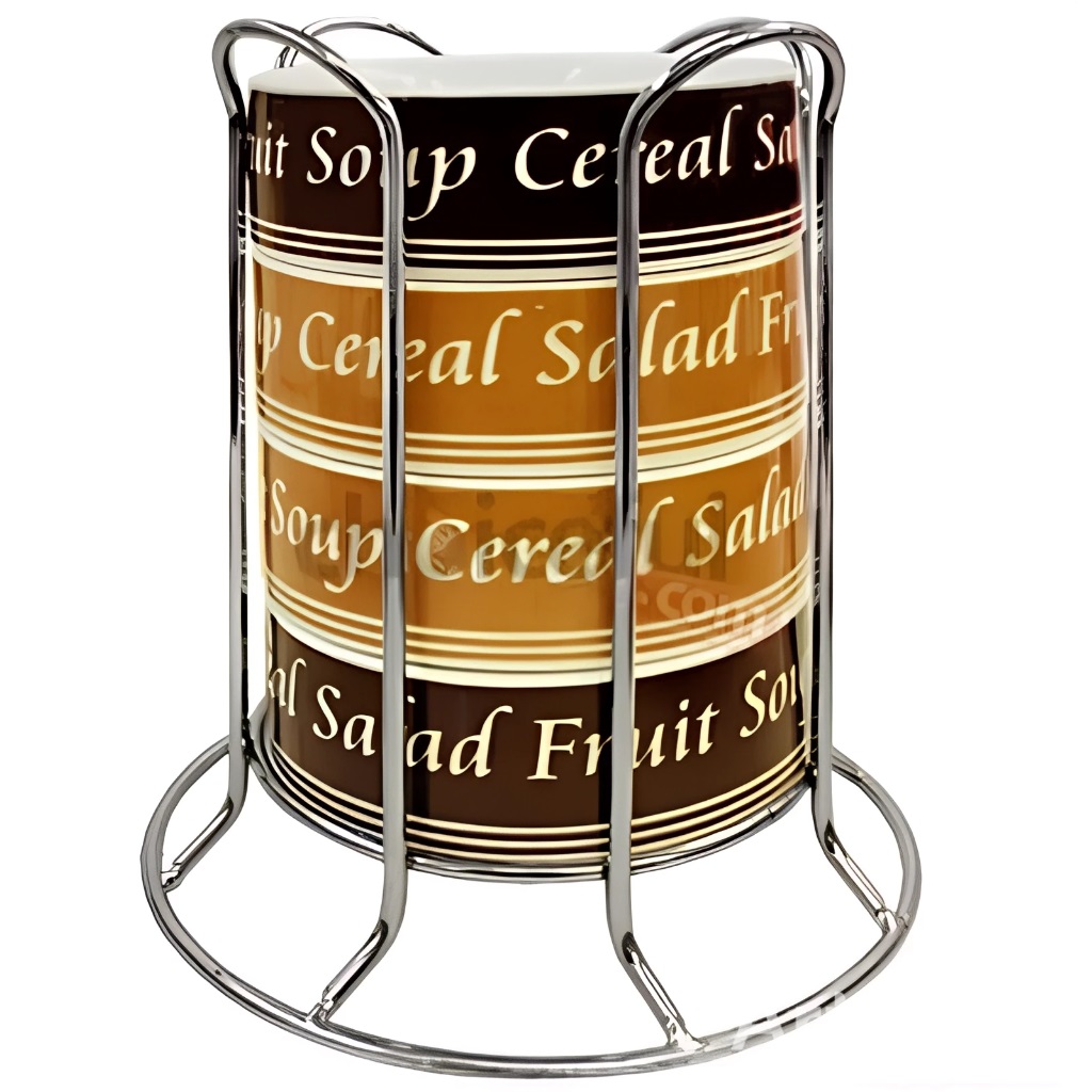 Stackable Mocha Mugs With Stand Set of 4 Stackable Mocha Mugs With Stand Set of 4