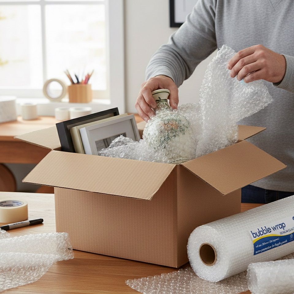 County Stationery Bubble Wrap Rolls Clear Extra Large 500mm x 15Mtr C18 | Premium Quality | Ideal for Protection for Fragile Goods