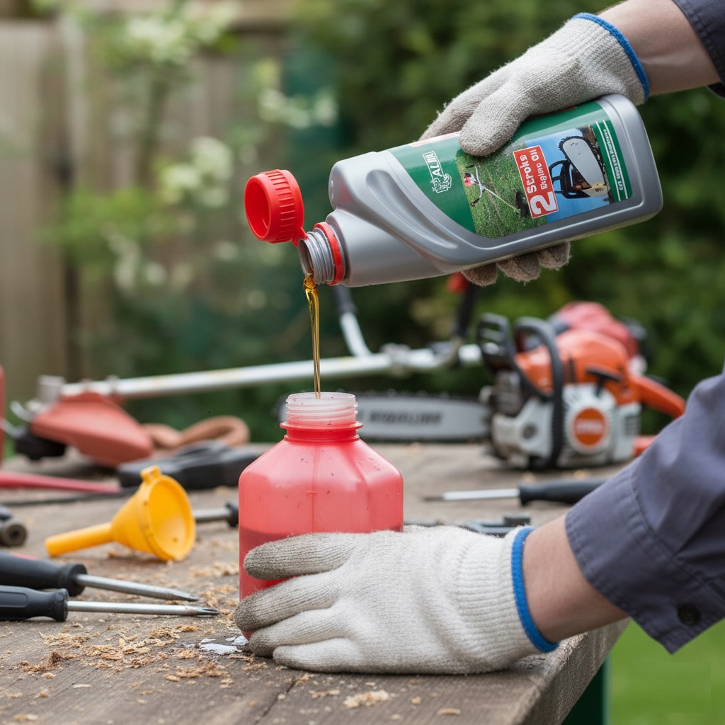 ALM Manufacturing 2 Stroke Engine Oil 500ml OL001 | For Lawnmowers and Chainsaws 