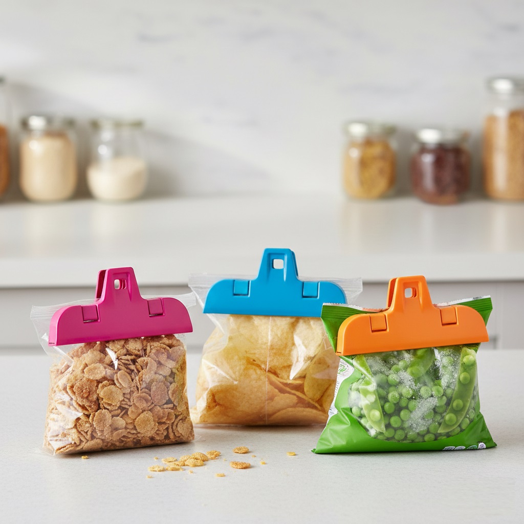 151 Sealapack Bag Clips Assorted Colours Pack of 3 SAP1069 | Helps Keep Food Fresh | Reusable