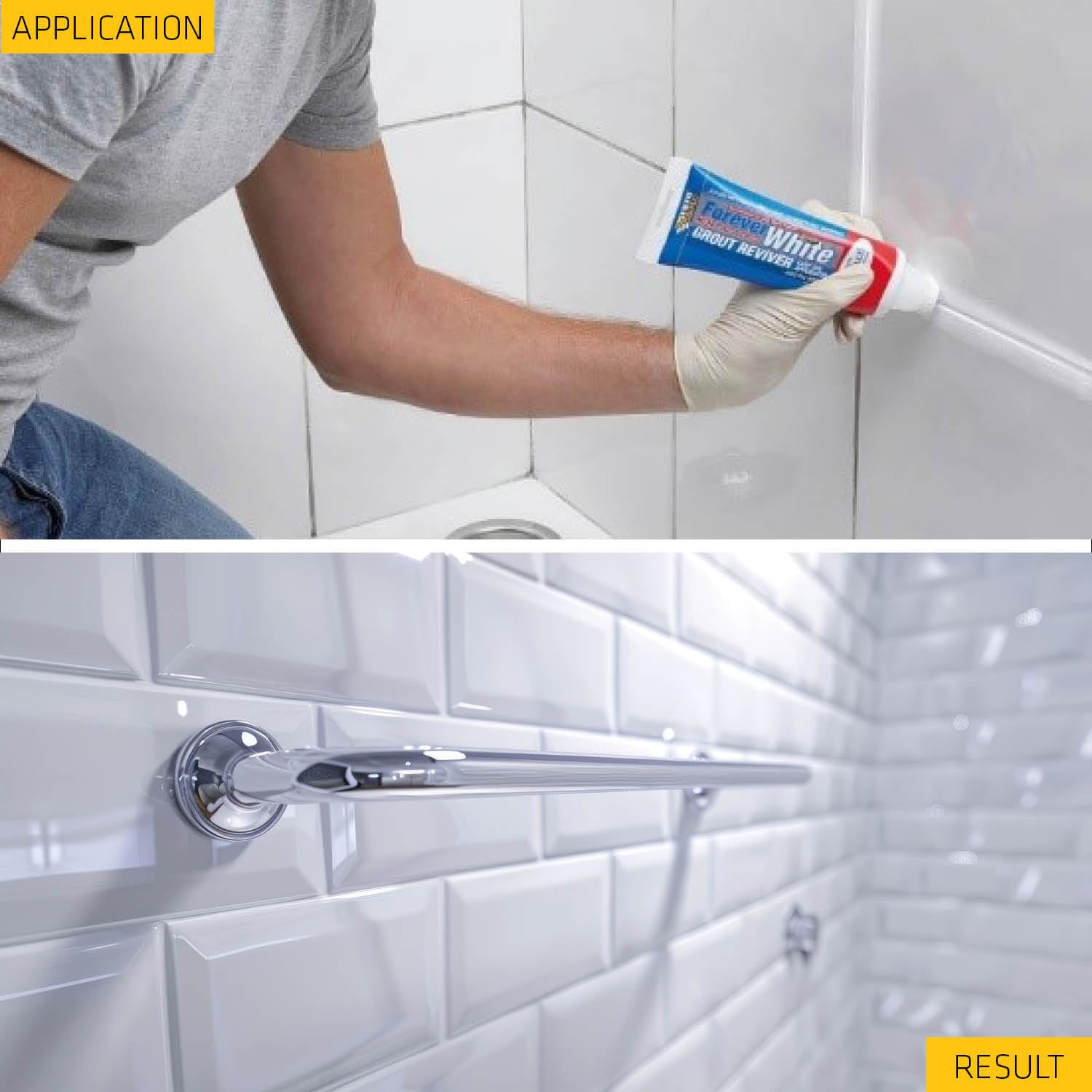 Everbuild Forever White Grout Reviver Multicoloured 200ml 487331 | With Mould Shield-Easy Applicator and Waterproof | Easy Use Everbuild Forever White Grout Reviver Multicoloured 200ml 487331 | With Mould Shield-Easy Applicator and Waterproof | Easy Use