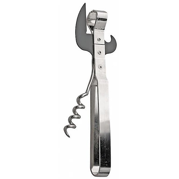 Probus Stainless Steel Corkscrew Chrome 626350 | Wine Bottle Opener with Foil Cutter626350