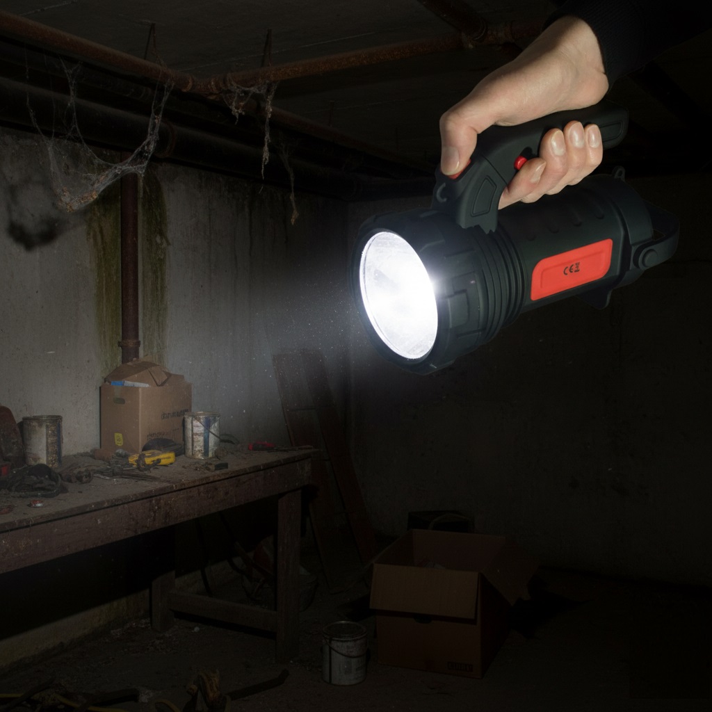 Amtech 12 SMD LED Torch and Worklight Black 5W S8177