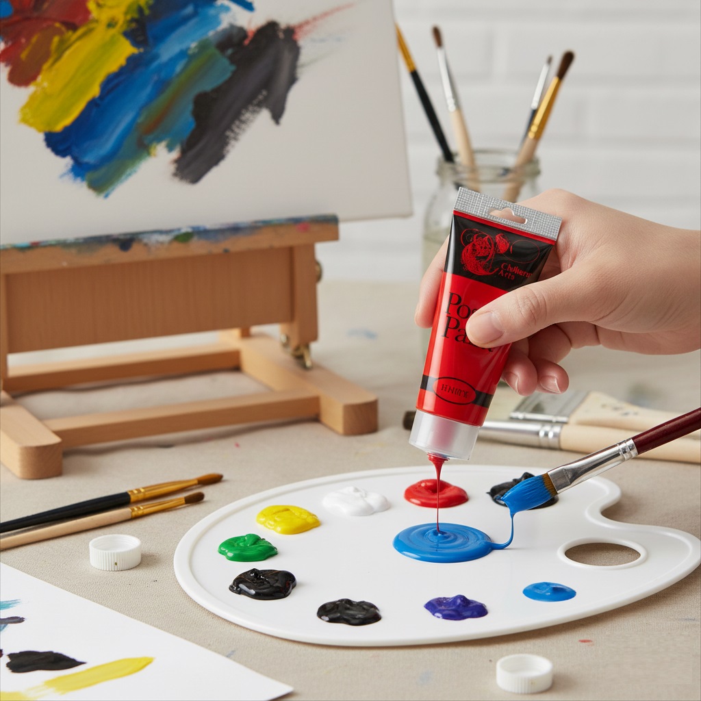 151 Chiltern Arts Poster Paint Tube Assorted Colours Pack of 1 ATS1067