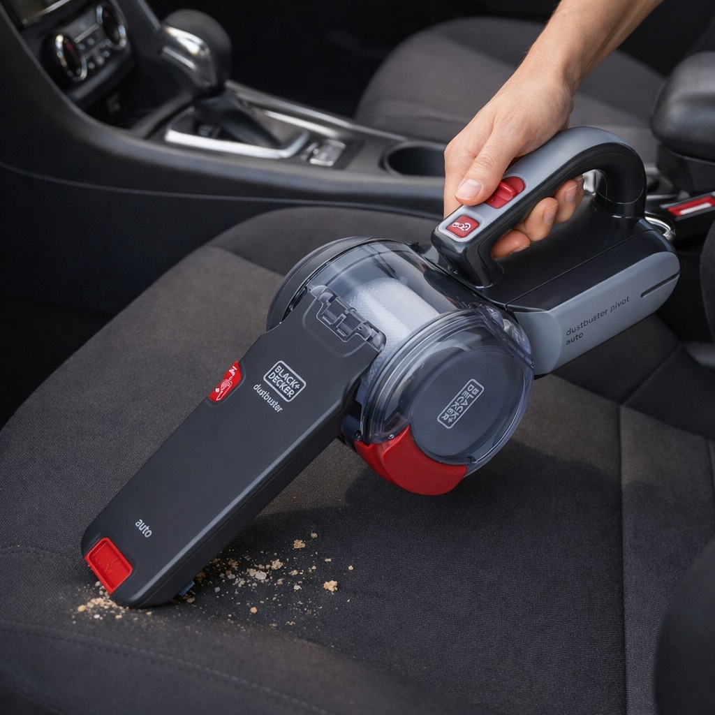 Black And Decker Dustbuster Pivot Cordless Handheld Vacuum Cleaner Multicolour 12V PV1205B