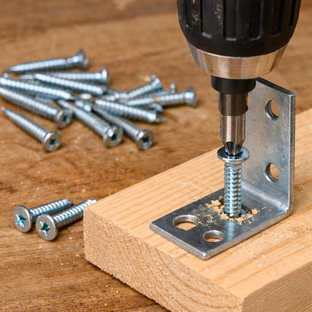 Bulk Hardware Self-Tapping Pozi Drive Countersunk Woodscrews Bright Zinc Plated 10-Inch x 1.5-Inch 30355