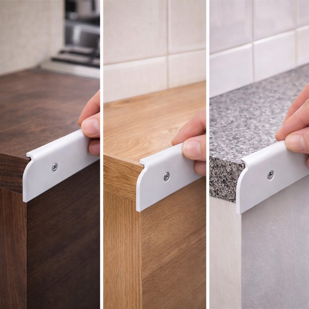 Rolabond Kitchen Worktop End Cap White 40mm ECW40 | Easy Fit Counter Edge Cap Rolabond Kitchen Worktop End Cap White 40mm ECW40 | Easy Fit Counter Edge Cap