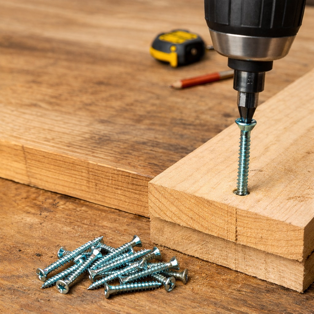 Pozi Drive Countersunk Woodscrews Bright Zinc Plated 1-Inch x 10-Inch 30228