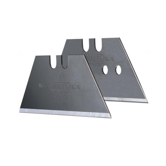 Stanley Original Utility Knife Blades Metallic Grey Pack of 5 0-11-911 | Heavy Duty Replacement Blades | Sharp Carbon Steel Blades