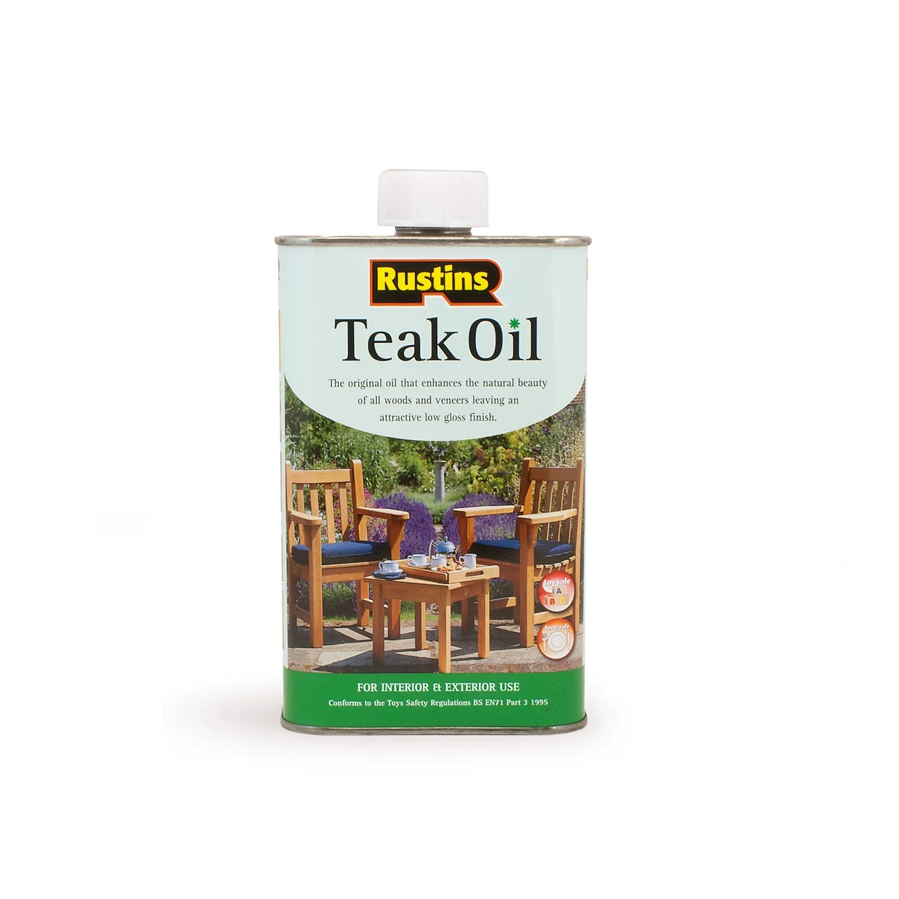 Rustins Teak Oil Multicoloured 250ml TEAK250 | Enhances Natural Grain | Interior and Exterior Use