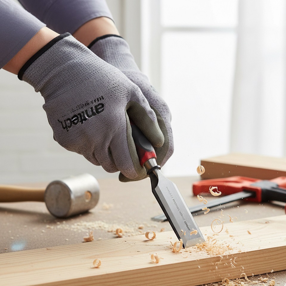 Amtech Wood Chisel with Soft Grip Black and Red 1-1-2-Inch E0550