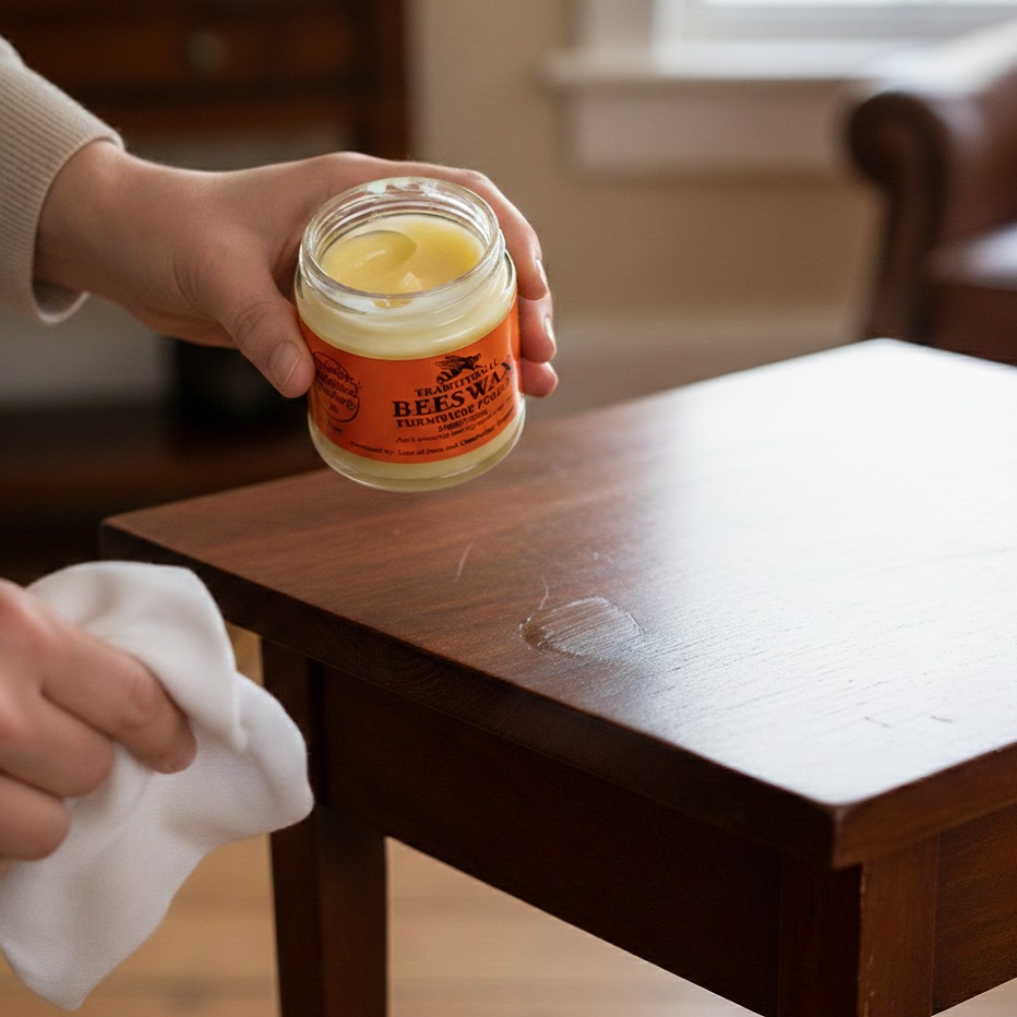 Cambridge Traditional Beeswax Furniture Polish Neutral 142g P1
