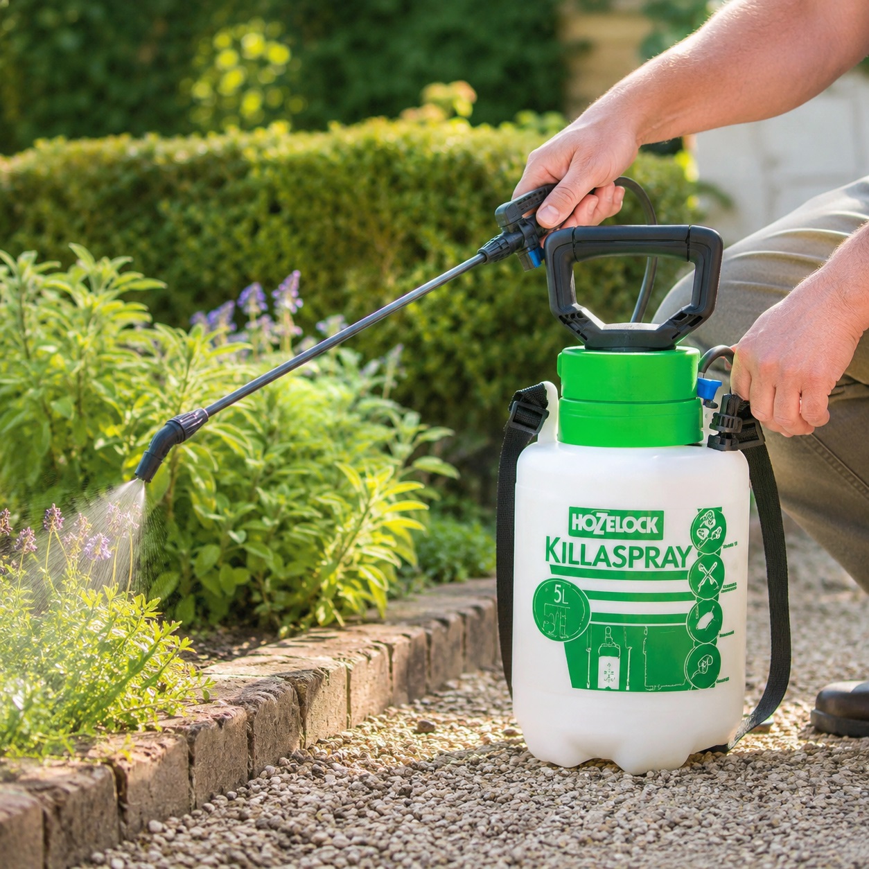 Hozelock Heavy Duty Garden Pressure Killa Spray Multicolour 5Ltr 46050000 | Supplied With Complete Fittings | Pesticide Sprayer | Plant Treatment Sprayer | Multi Purpose Sprayer