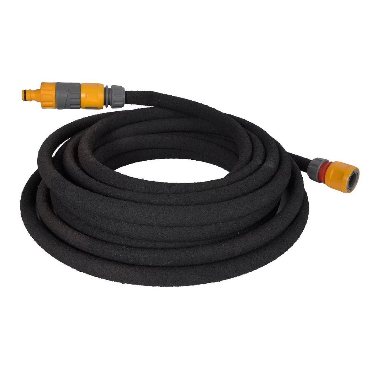Hozelock Soaker Hose Black 15Mtr 6762P0000 | Waters Beds And Borders Without Waste | Can Be Joined Together For Faster Area Coverage | Can Be Buried Under The Soil | Supplied With Complete Fittings