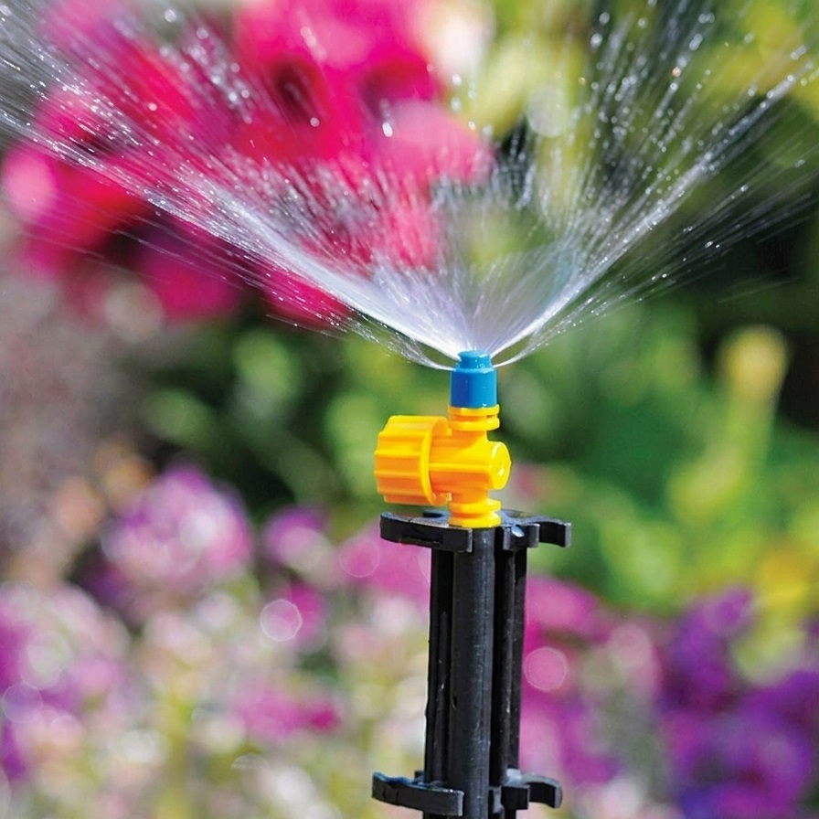 Hozelock 180 Degree Adjustable Micro Jet Yellow 4mm x 13mm Pack of 3 2794 | Half Circle Fine Water Spray Sprinkler | UV Stable Plastic Inline End of Line Emitter | Garden Border Greenhouse Flower Bed Irrigation | Supplied with Complete Fittings Hozelock 180 Degree Adjustable Micro Jet Yellow 4mm x 13mm Pack of 3 2794 | Half Circle Fine Water Spray Sprinkler | UV Stable Plastic Inline End of Line Emitter | Garden Border Greenhouse Flower Bed Irrigation | Supplied with Complete Fittings