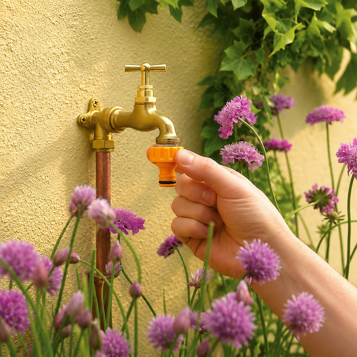 Hozelock Durable Plastic BSP Threaded Tap Connector Yellow 2175P9000 | Durable Plastic Connector | Garden Tap Adapter | BSP Hose Pipe Fitting | Supplied with Complete Fittings