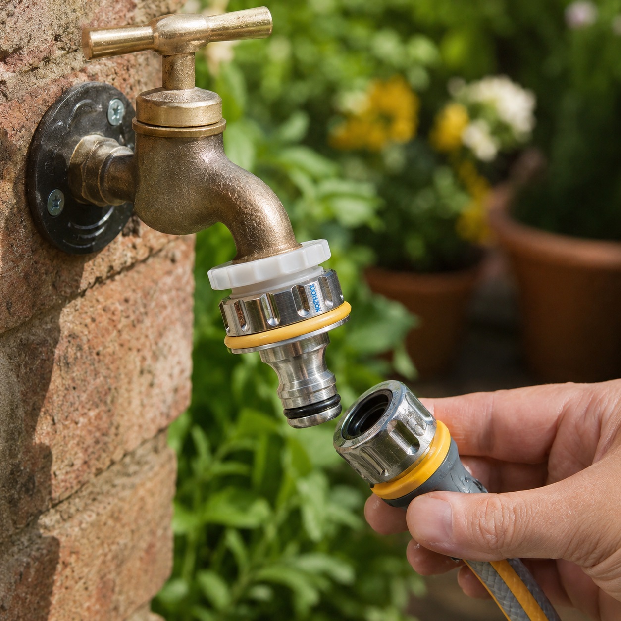 Pro Nickel Plated Brass Metal Threaded Tap Connector Metallic Silver 0.75-Inch 2041P0000 | Supplied With Complete Fittings | Leak Resistant Tap Connector | Garden Watering Tap Connector Pro Nickel Plated Brass Metal Threaded Tap Connector Metallic Silver 0.75-Inch 2041P0000 | Supplied With Complete Fittings | Leak Resistant Tap Connector | Garden Watering Tap Connector