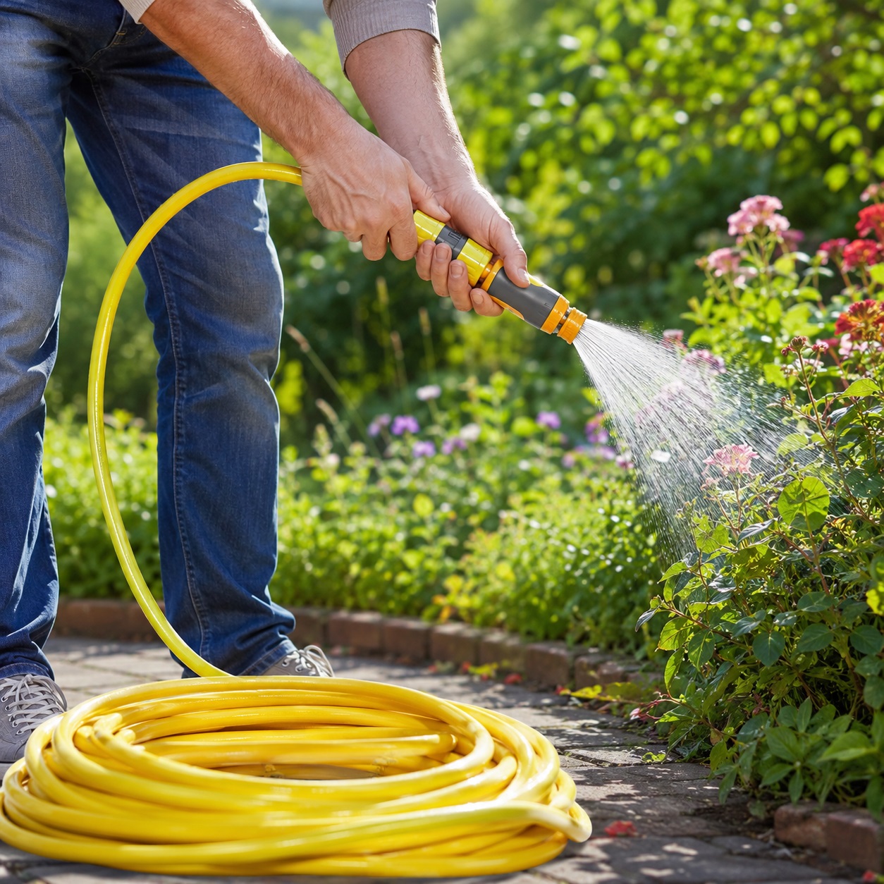Hozelock Multi-Purpose Starter Hose Yellow 50Mtr 7250 | Supplied With Complete Fittings | 12.5mm Hose | Hard Wearing Braided Structure | Good Quality and Durability | Plant Watering Hose | Outdoor Water Hose Hozelock Multi-Purpose Starter Hose Yellow 50Mtr 7250 | Supplied With Complete Fittings | 12.5mm Hose | Hard Wearing Braided Structure | Good Quality and Durability | Plant Watering Hose | Outdoor Water Hose