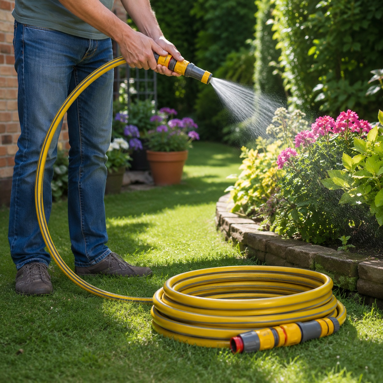 Hozelock Maxi Plus General Purpose Garden Hose With Fittings Multicolour 15Mtr 72159000 | Supplied With Complete Fittings | Garden Hose Kit | Water Hose With Accessories Hozelock Maxi Plus General Purpose Garden Hose With Fittings Multicolour 15Mtr 72159000 | Supplied With Complete Fittings | Garden Hose Kit | Water Hose With Accessories